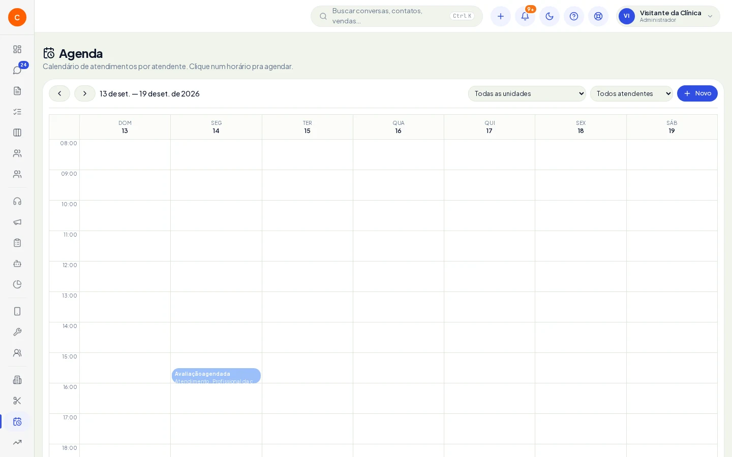 Demonstração Vog Med: Agenda no CRM