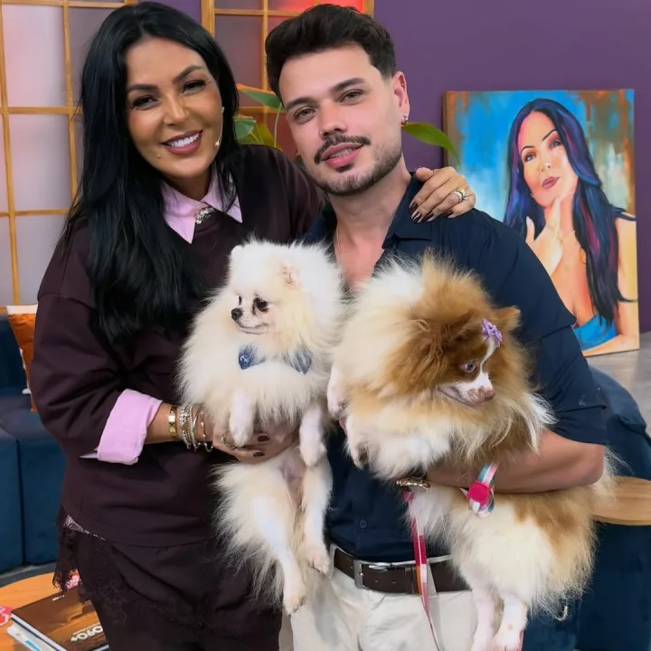 Rammon Víana, responsável pelo Canil Lulu Toons, em entrevista na televisão
